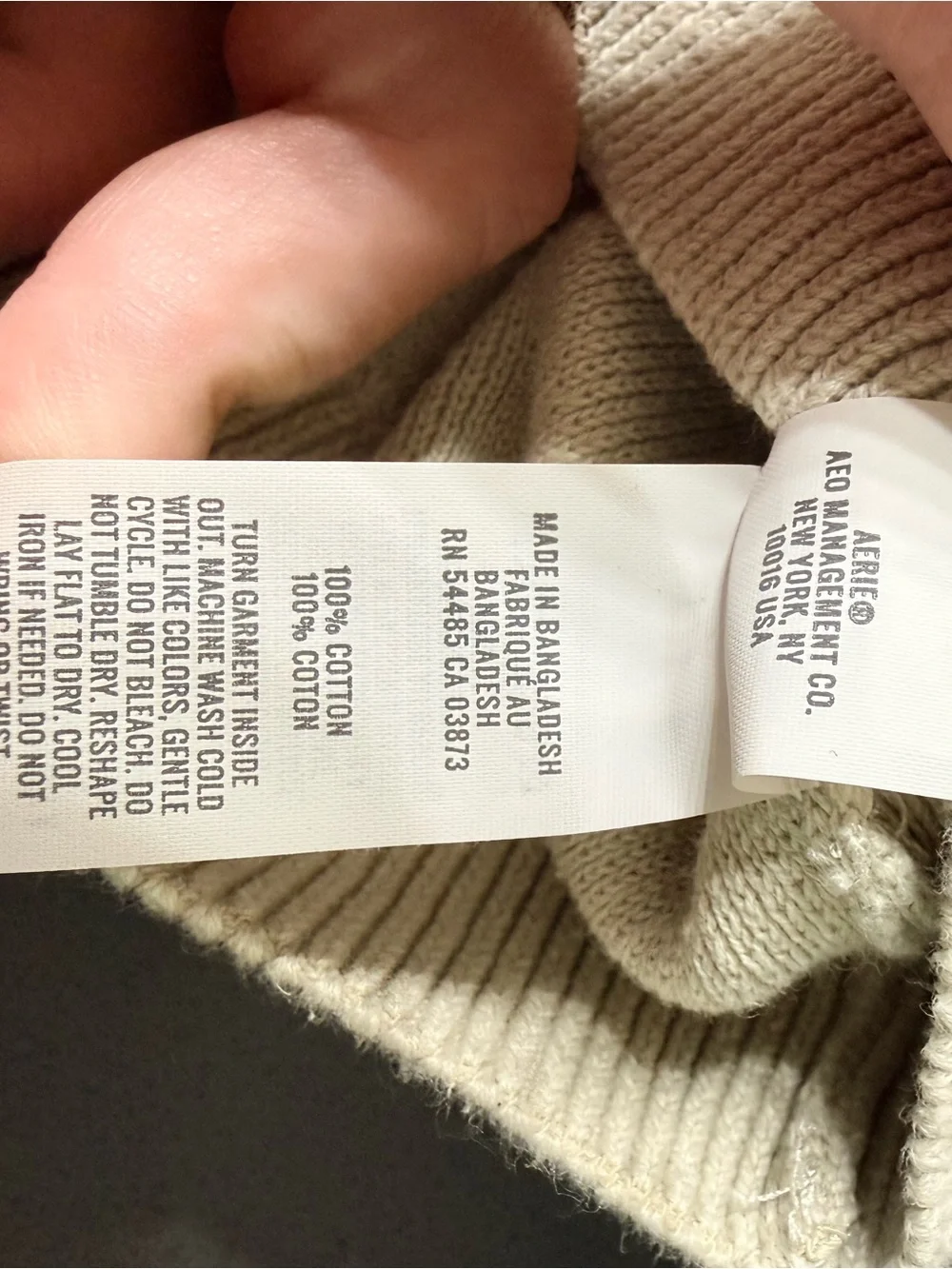 Aerie Light Mint Green Cotton Crewneck Sweatshirt Oversized Large